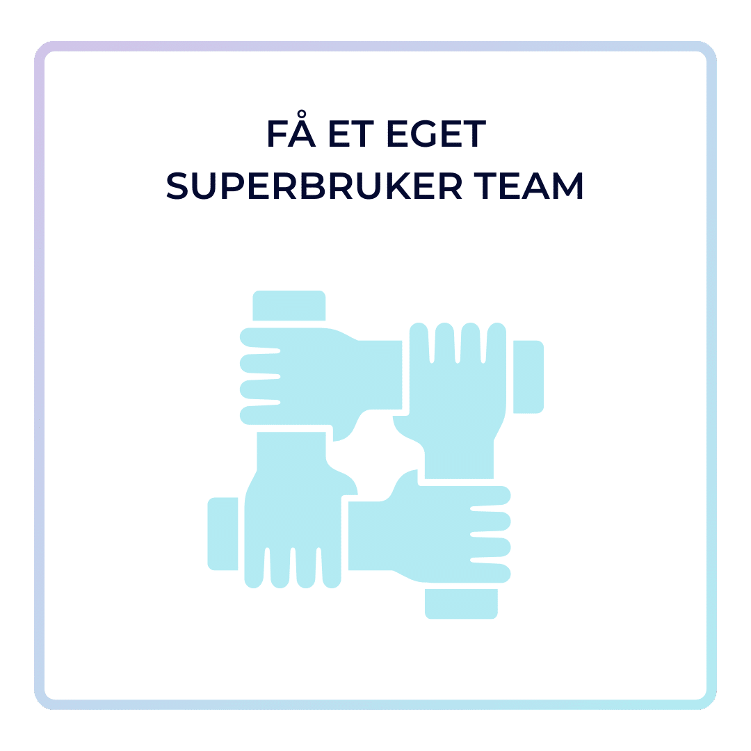 Icon of four hands joining to form a supportive team